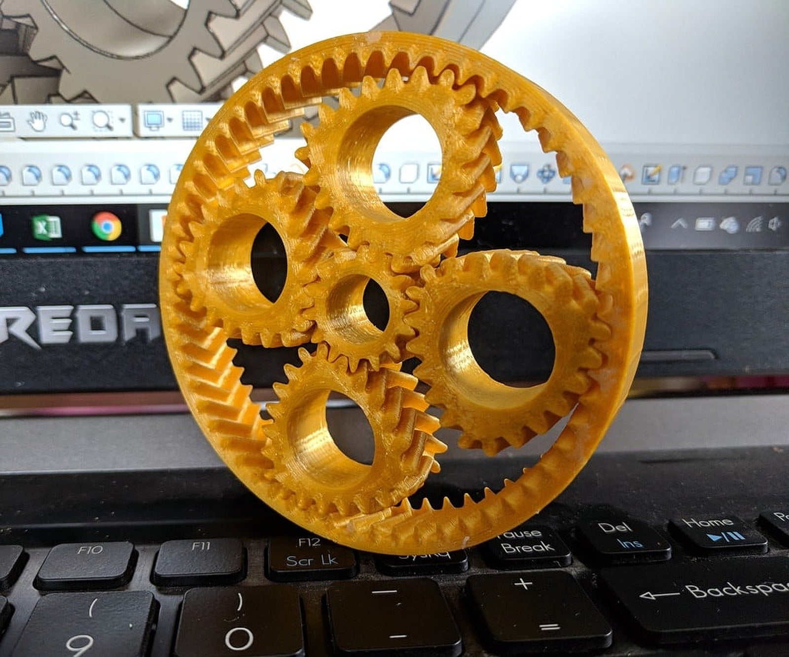 Reuleaux Triangle Bearing Gears – 3D Baskı Modeli