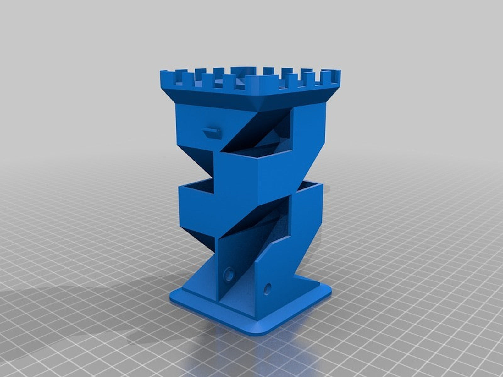 Remixed Folding Dice Tower – 3D Baskı Modeli