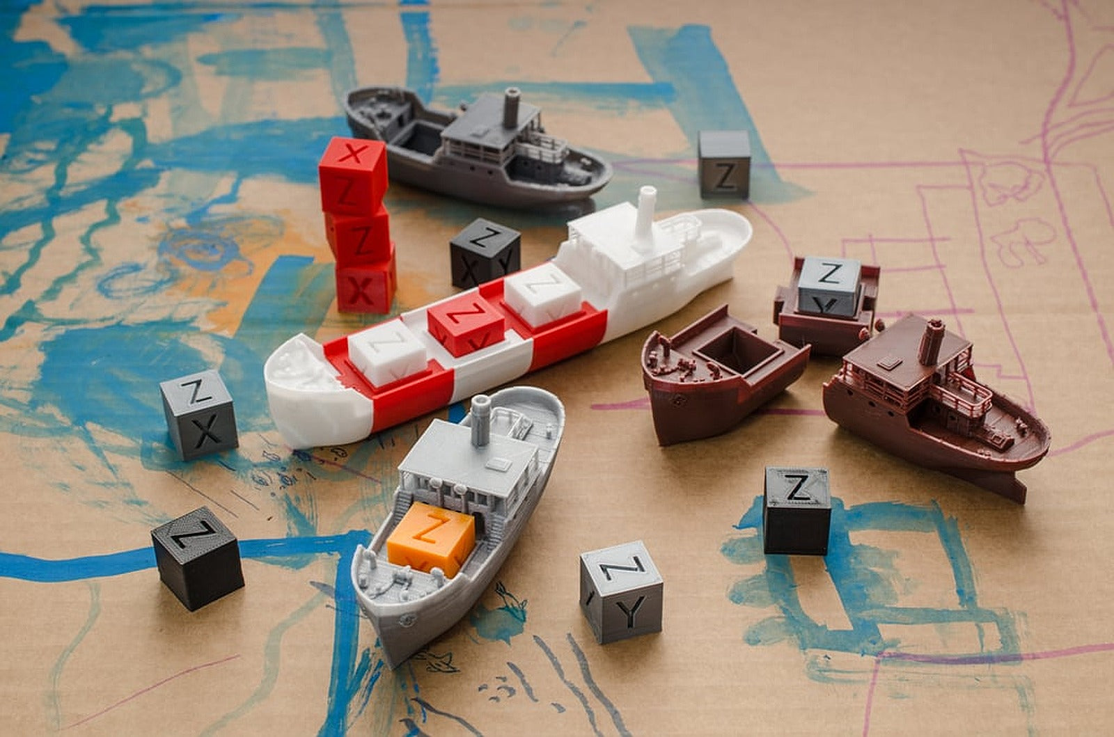 CAS - the modular xyz-cube cargo ship – 3D Baskı Modeli