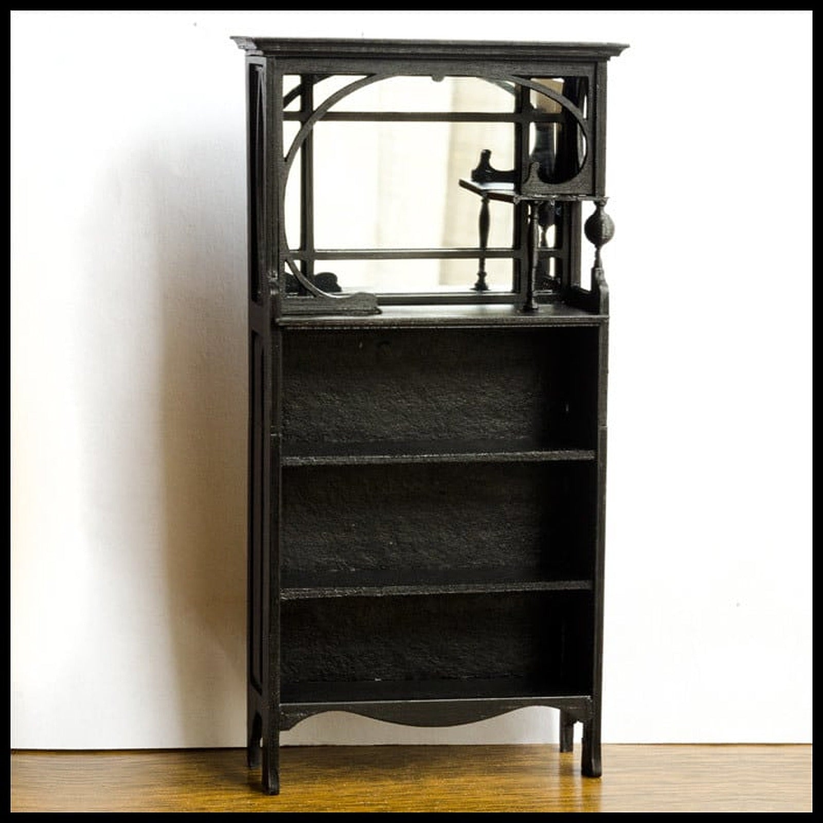 Victorian Mirrored Bookshelf - 12:1 doll house scale – 3D Baskı Modeli