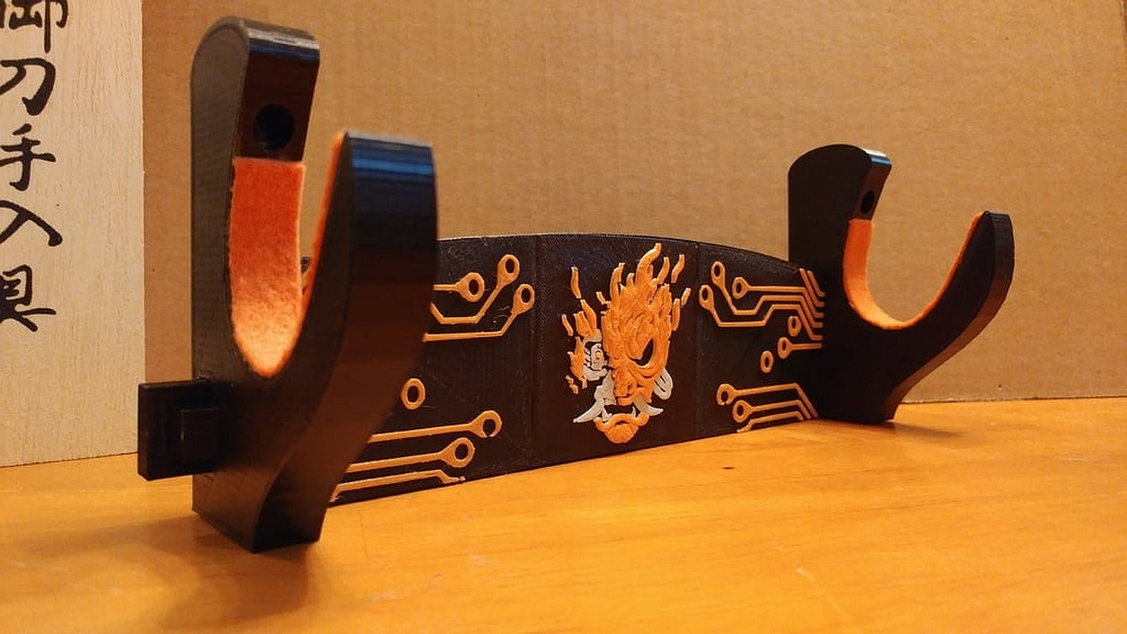 Cyberpunk Katana / Weapon hanger – 3D Baskı Modeli