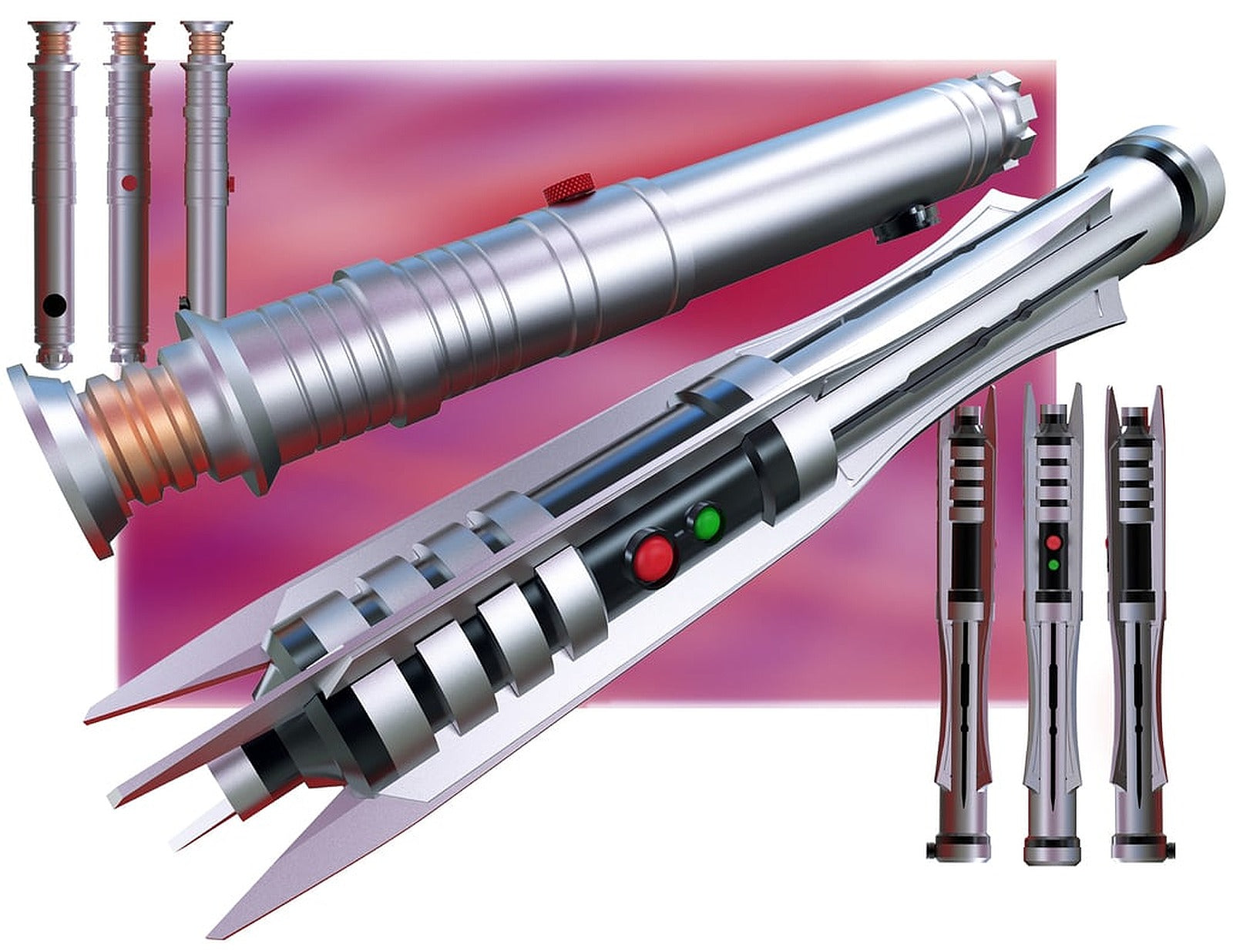 Revan's Lightsabers – 3D Baskı Modeli