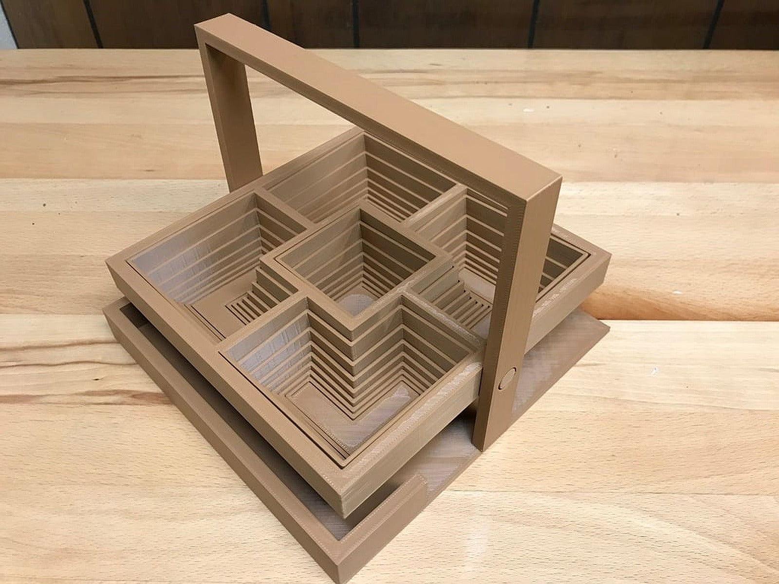 Pop up square basket – 3D Baskı Modeli