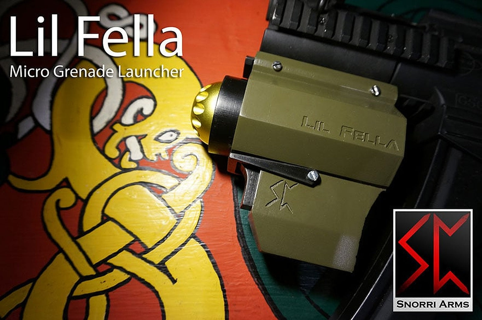 Lil Fella - Airsoft Pocket Grenade Launcher – 3D Baskı Modeli