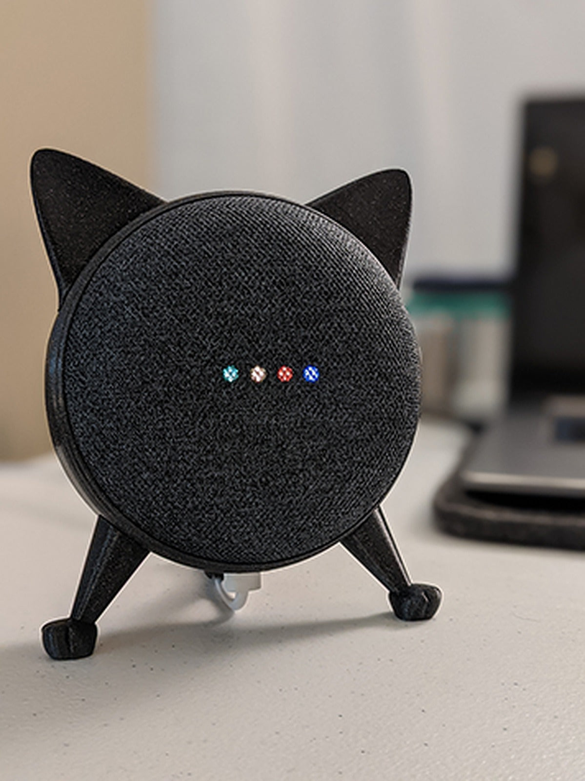 Google / Nest Home Mini stand (Cat Edition) – 3D Baskı Modeli