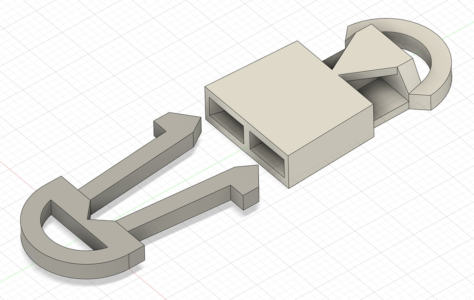 Sturdy anahtarlık quick-release buckle – 3D Baskı Modeli