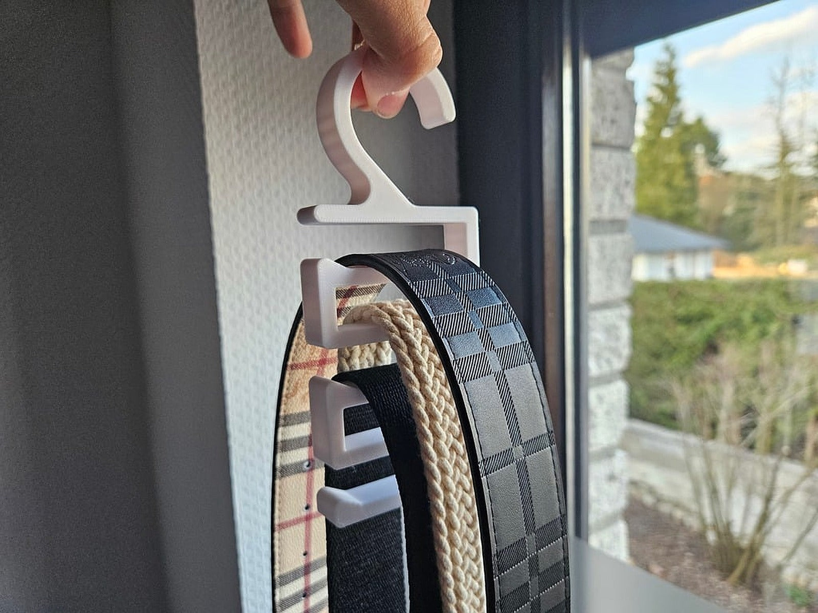 Belt stand askı for Clothes rails, V2 added! (5 sizes) – 3D Baskı Modeli