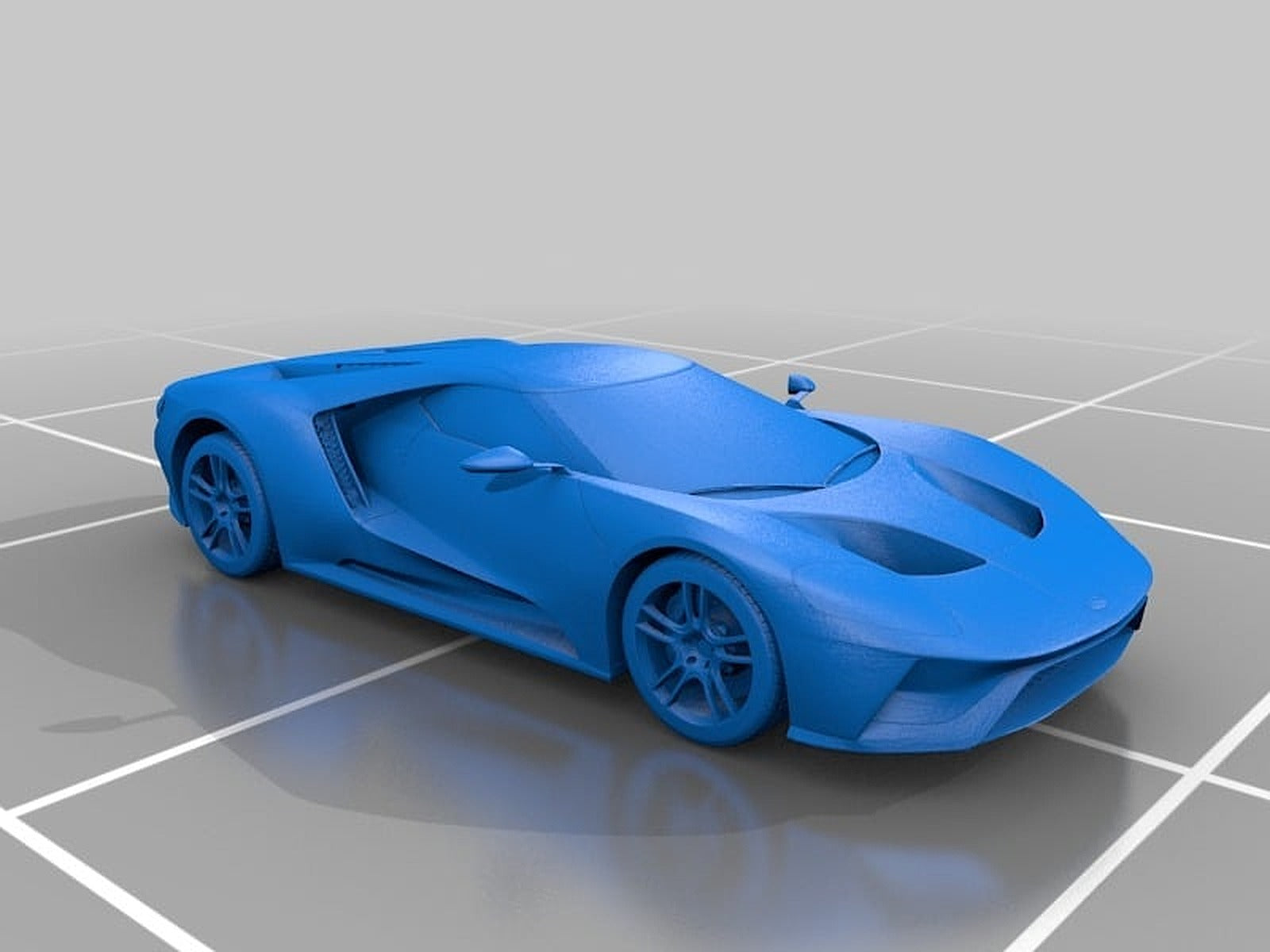 Ford GT 2017 – 3D Baskı Modeli