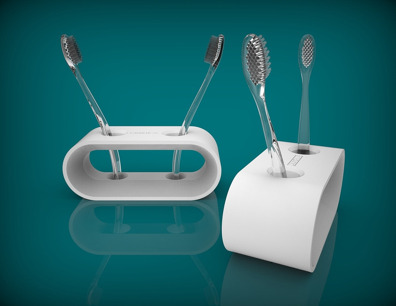 Designer Toothbrush stand w/ Flow Control – 3D Baskı Modeli