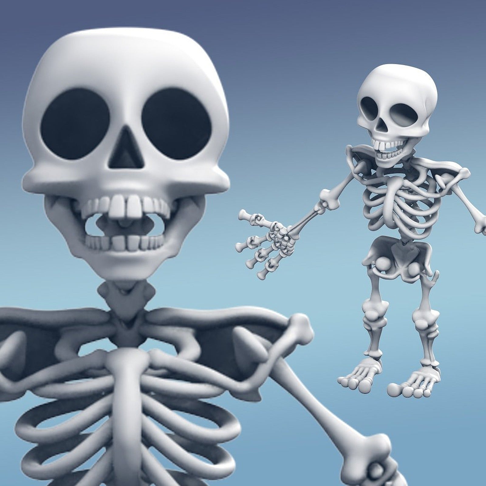 Skeleton (Snaps together and moveable) – 3D Baskı Modeli