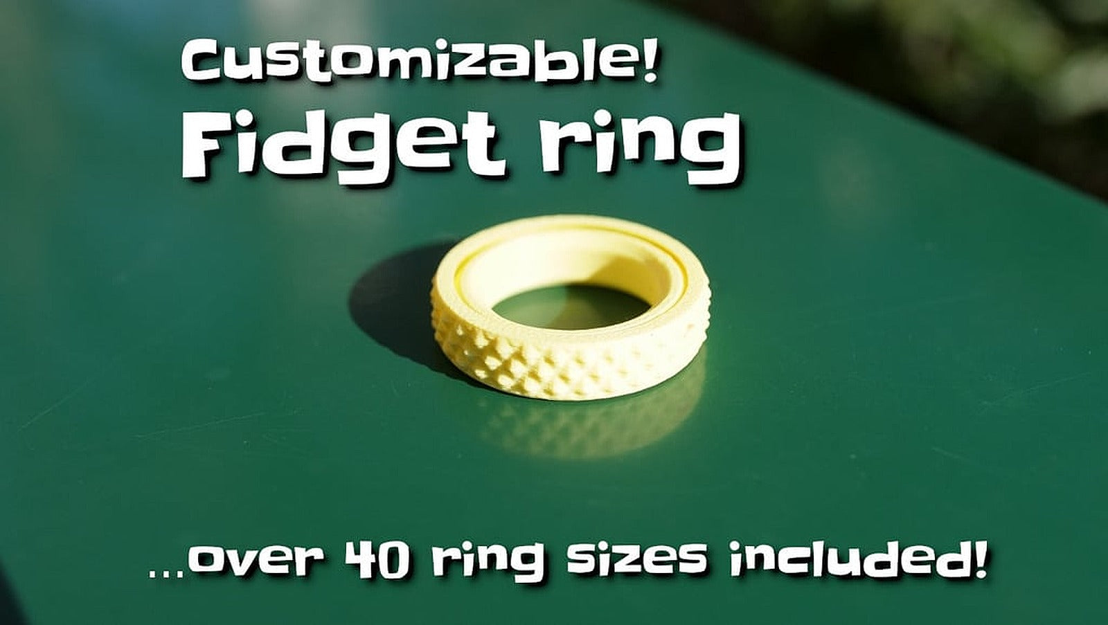 Print-in-place fidget ring – 3D Baskı Modeli