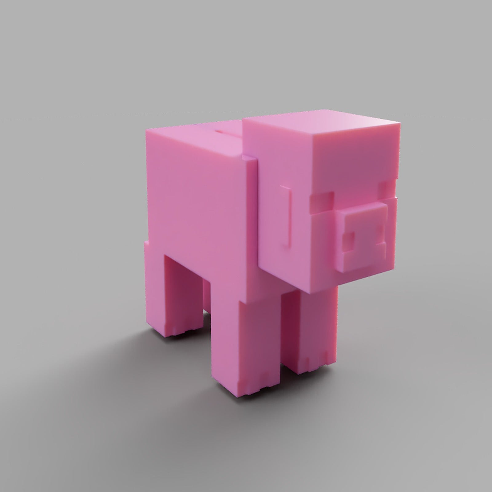 Minecraft Piggy Bank – 3D Baskı Modeli