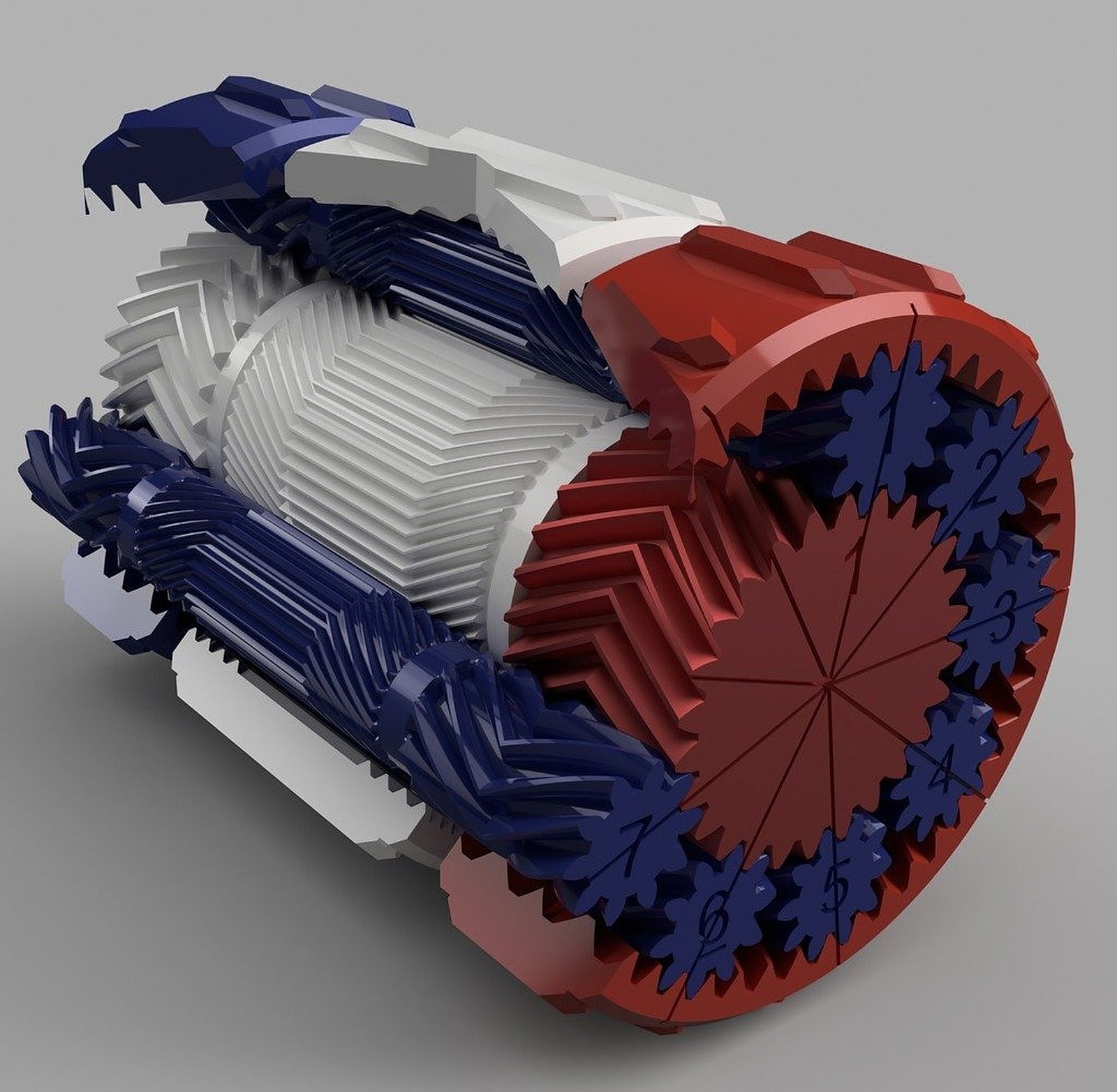 High Torque 160:1 Compound Planetary Gearbox – 3D Baskı Modeli