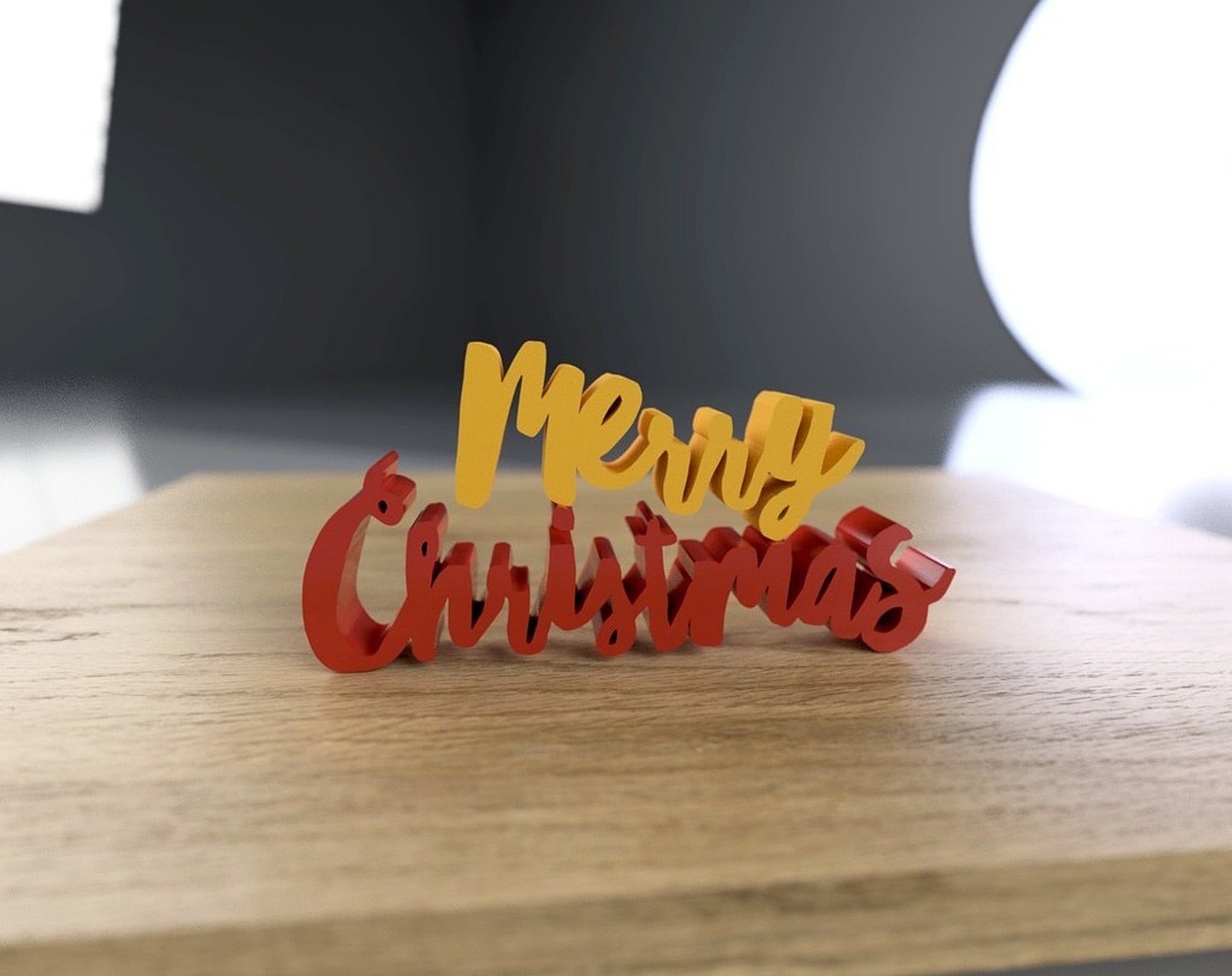 Christmas Lettering Blocks – 3D Baskı Modeli