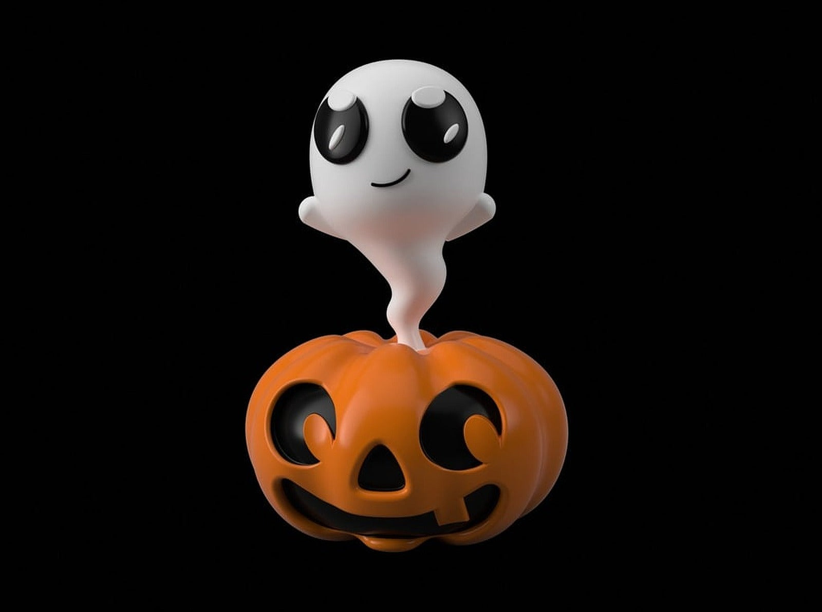 Pumpkin Ghost figür – 3D Baskı Modeli