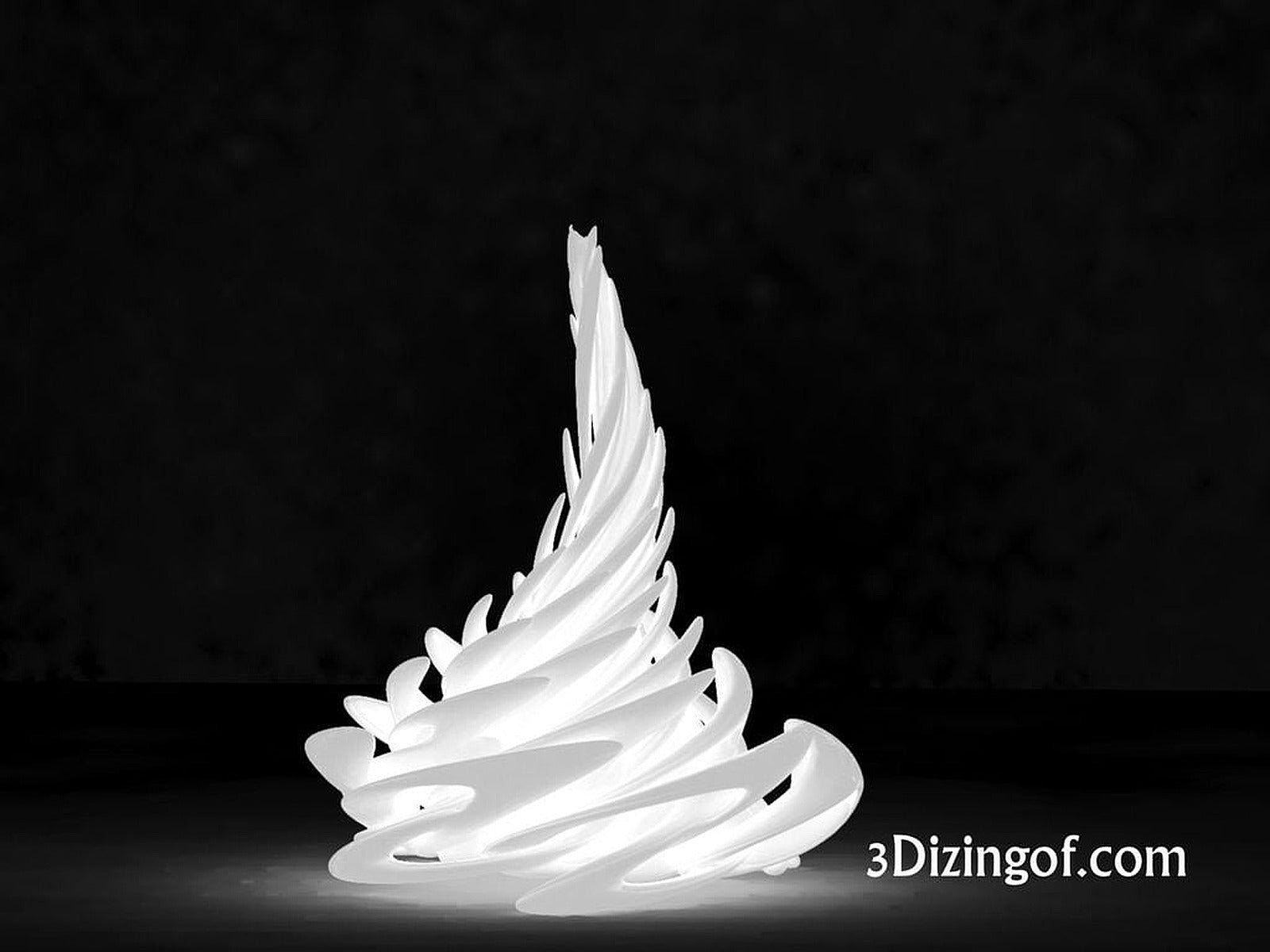 Flames lamp shade - by Dizingof – 3D Baskı Modeli