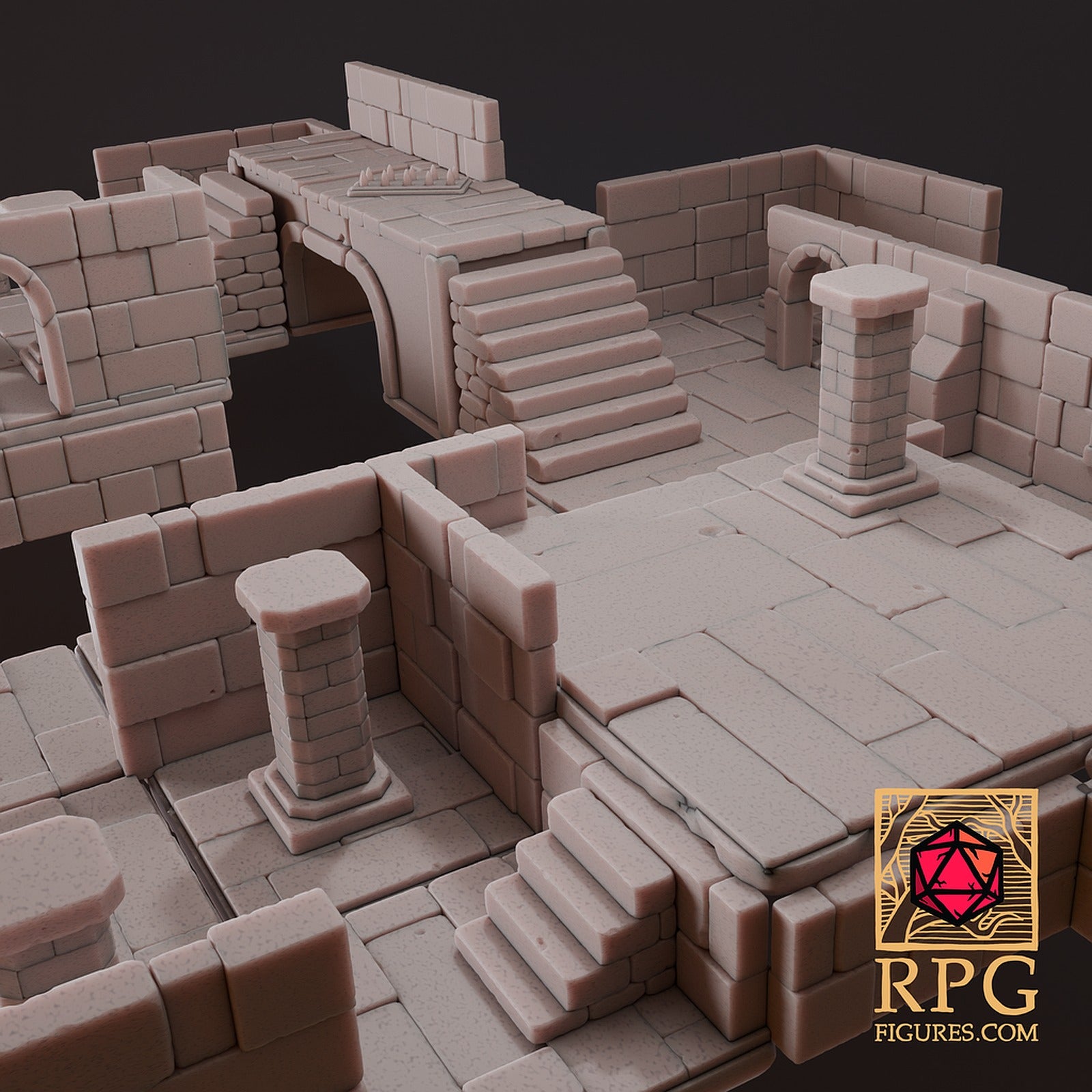 Printable Terrains - Dungeon Pack 2 – 3D Baskı Modeli