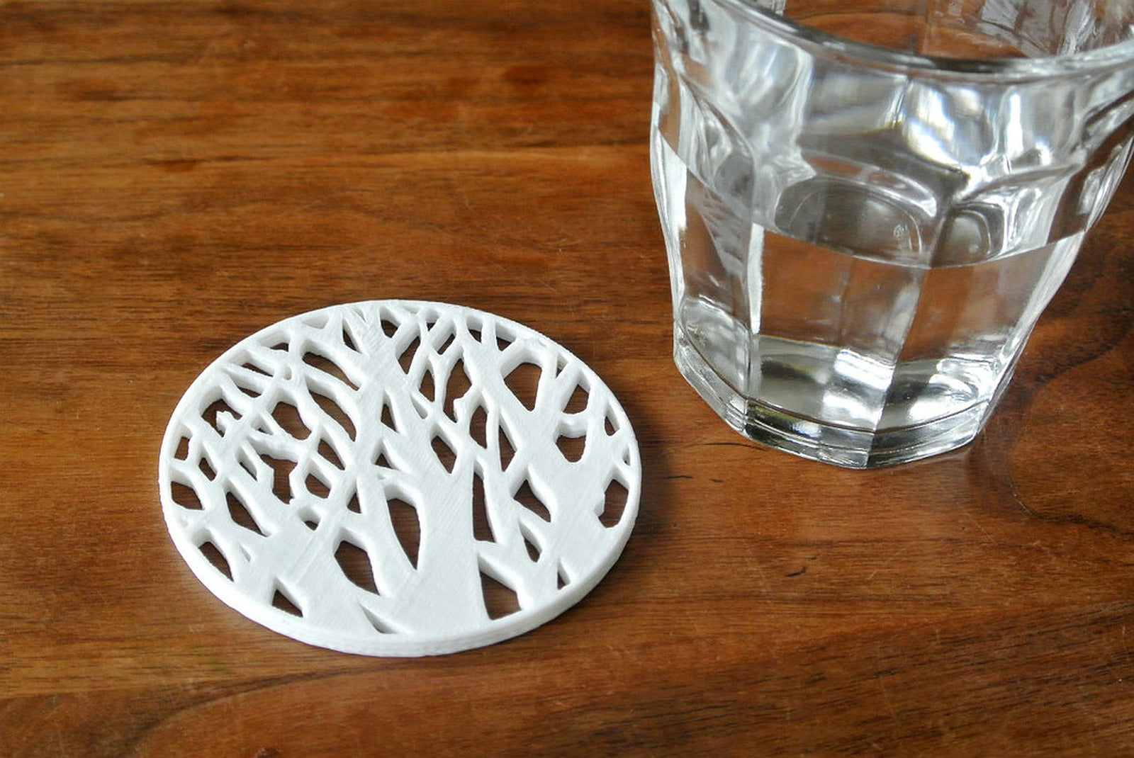 Tree silhouette coaster – 3D Baskı Modeli