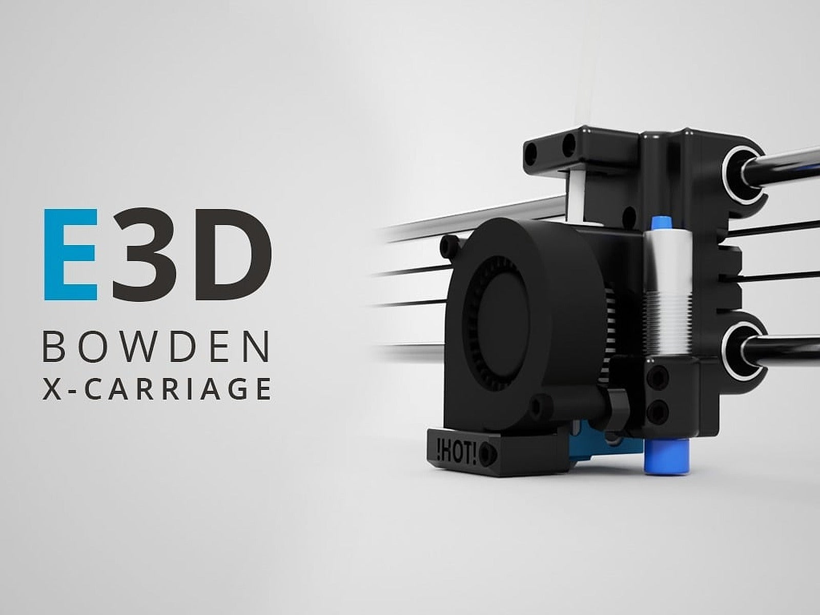 Bowden X-Carriage Mount for E3D V6 – 3D Baskı Modeli