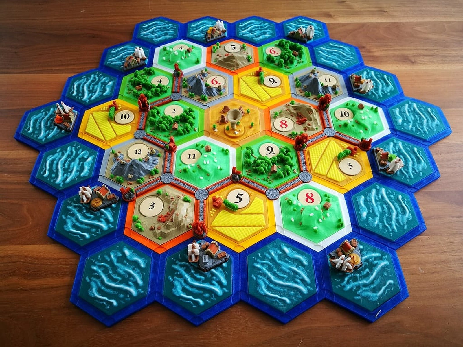 catan-style boardgame 2.0 (magnetic & multicolor) – 3D Baskı Modeli
