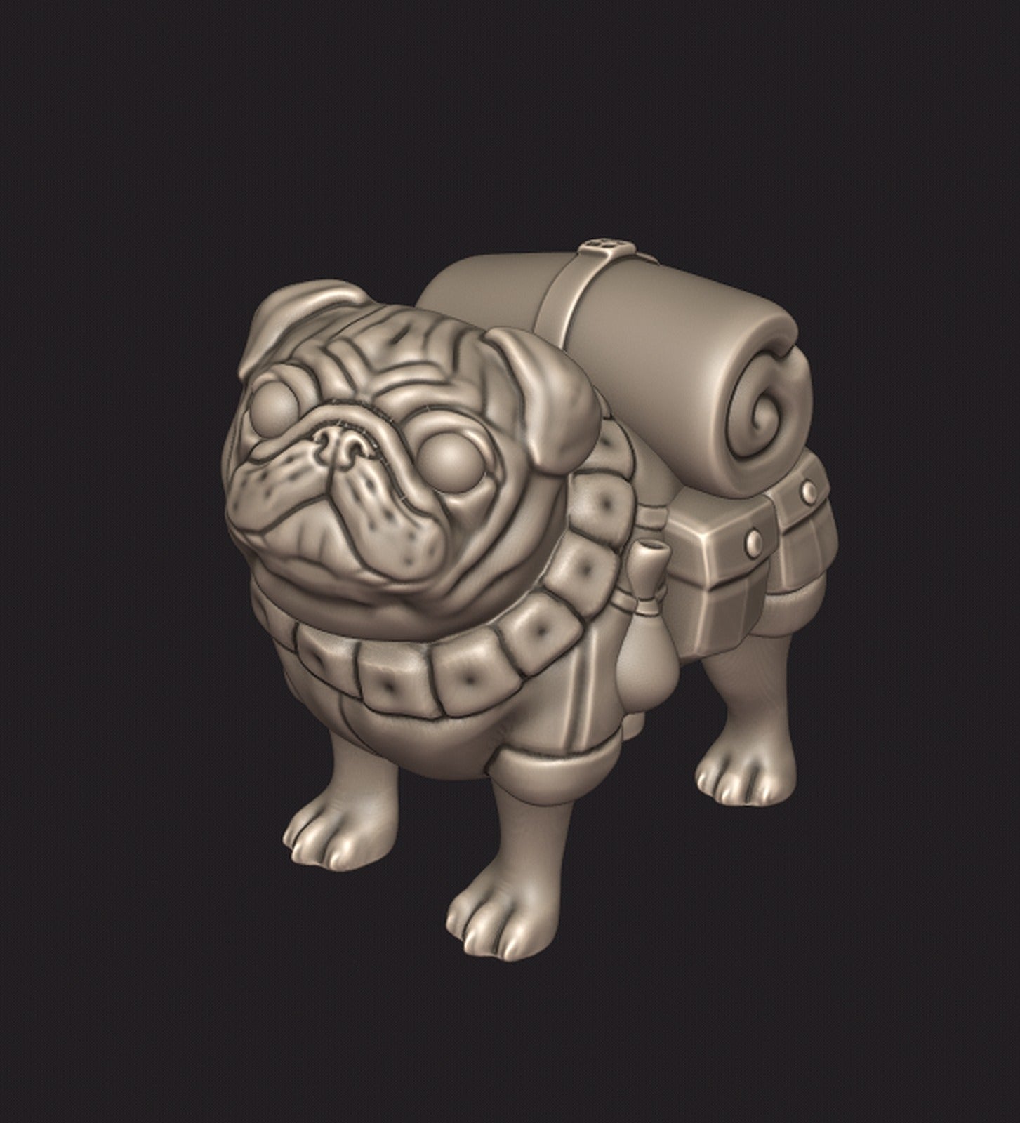 Pack Pug – 3D Baskı Modeli