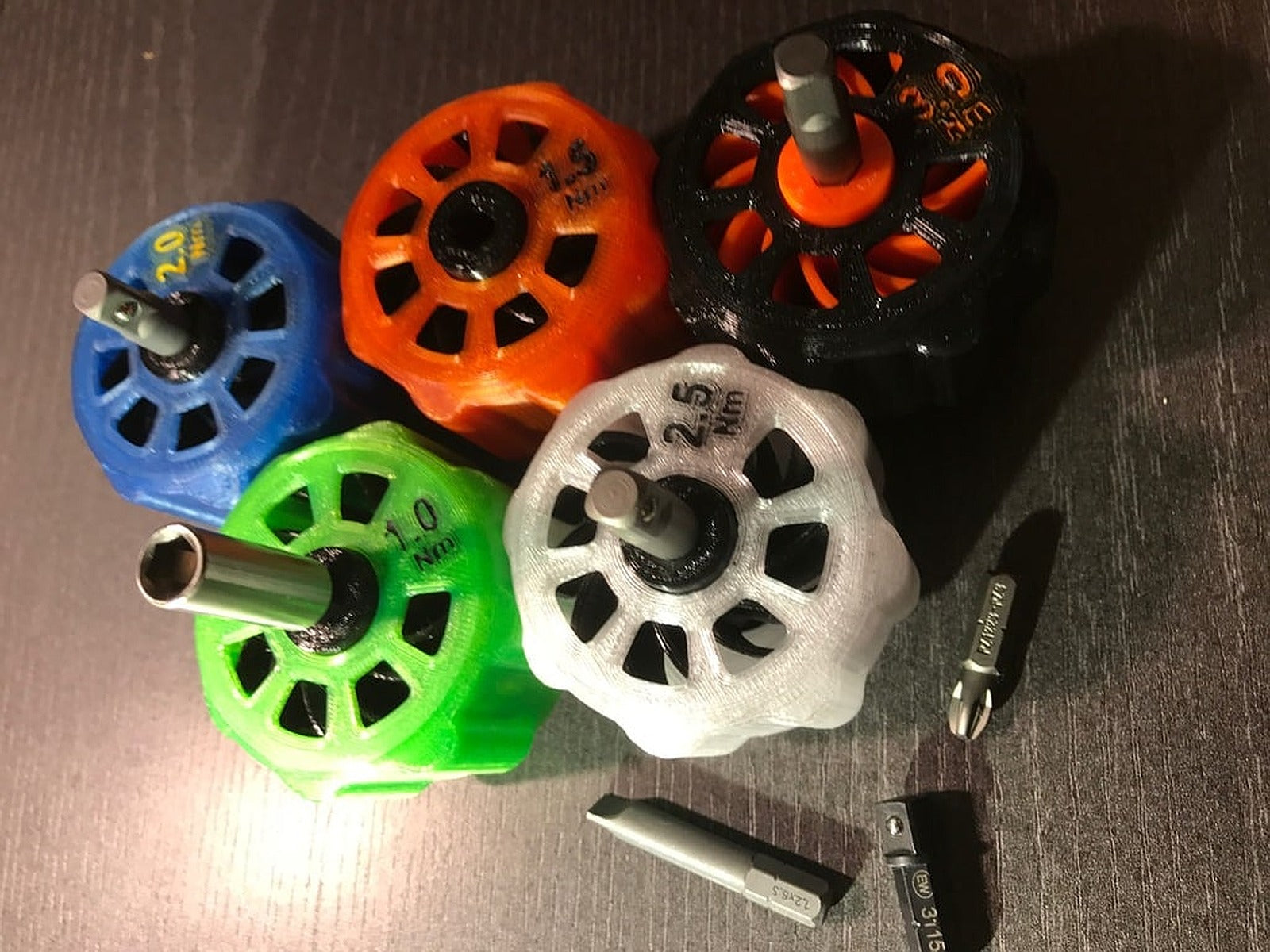 Fixed Torque Wrench Handles from 0.5Nm to 6Nm (in half and 1Nm steps) – 3D Baskı Modeli