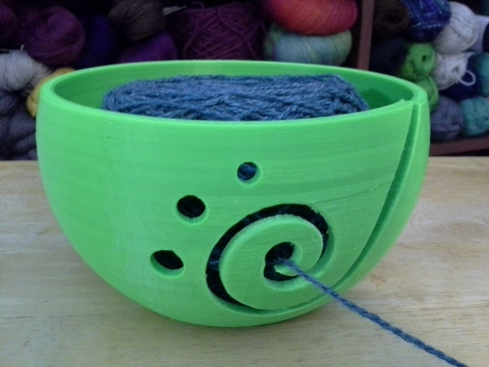 Spiral Yarn Bowl – 3D Baskı Modeli