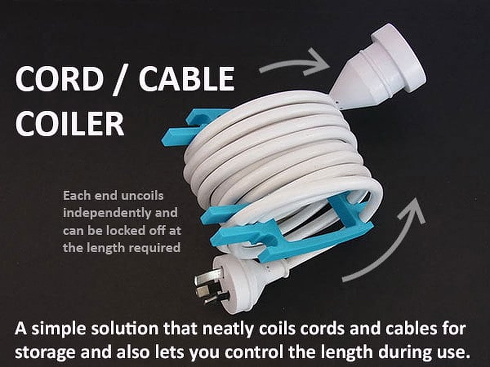 Cord / Cable Coiler – 3D Baskı Modeli