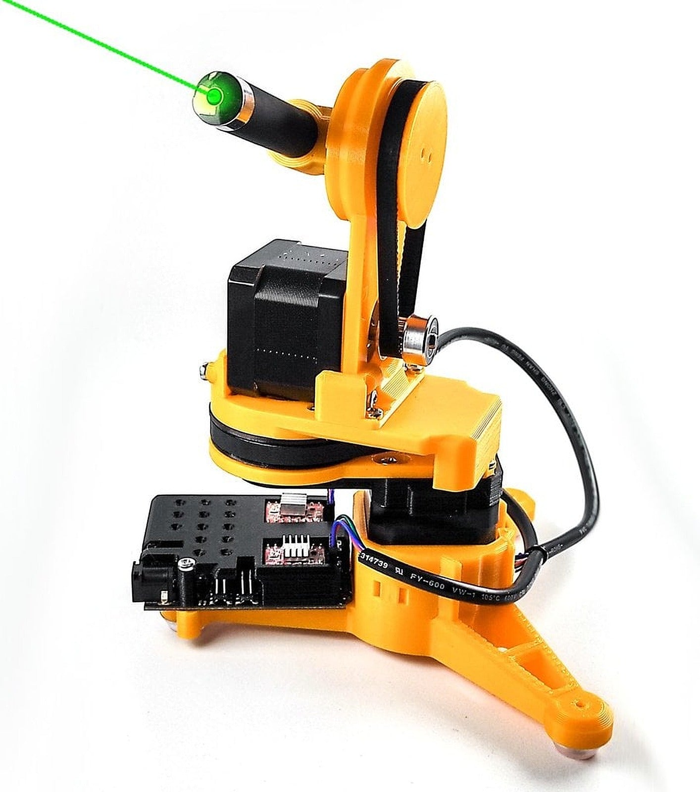 Laser pointer robot (Remotelly controlled + Arduino + Python control APP + EXTRAS) – 3D Baskı Modeli