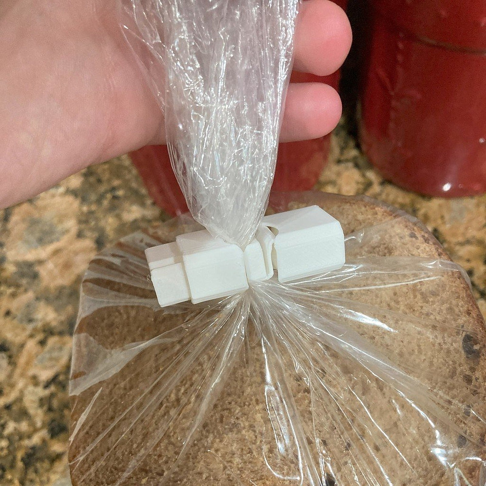Bread bag clip  -- print in place -- spring fidget toy – 3D Baskı Modeli