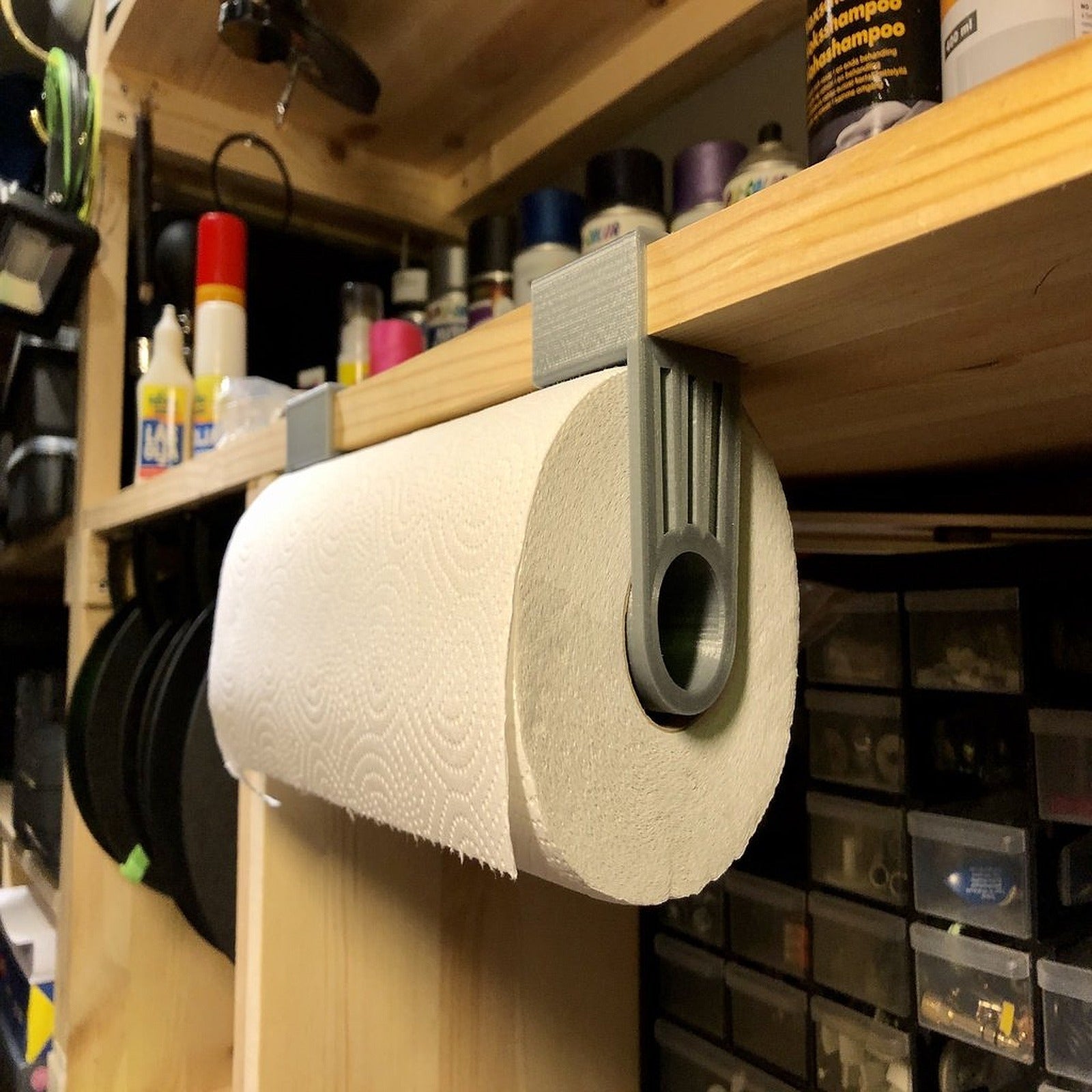 Paper Towel stand (for 18mm shelf) – 3D Baskı Modeli