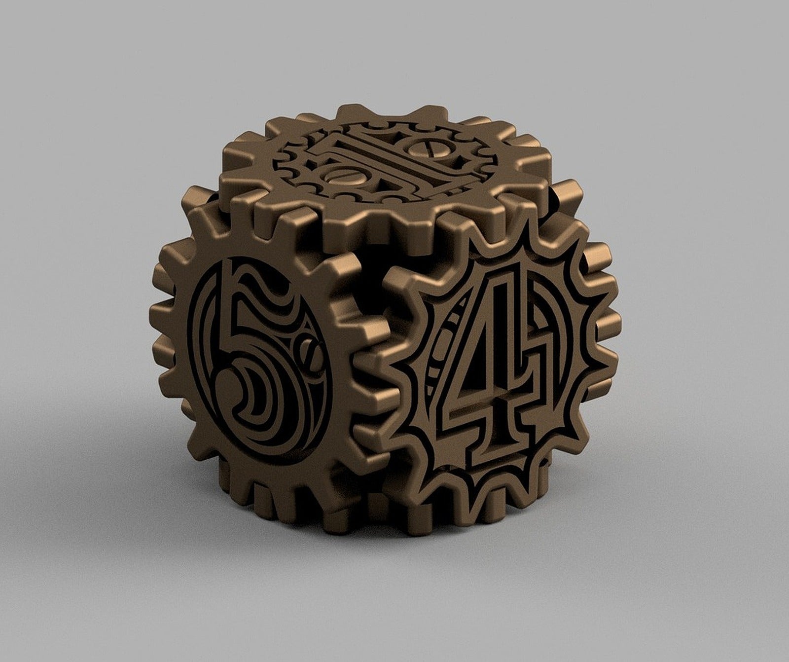 Steampunk Dice / Dé style Steampunk – 3D Baskı Modeli
