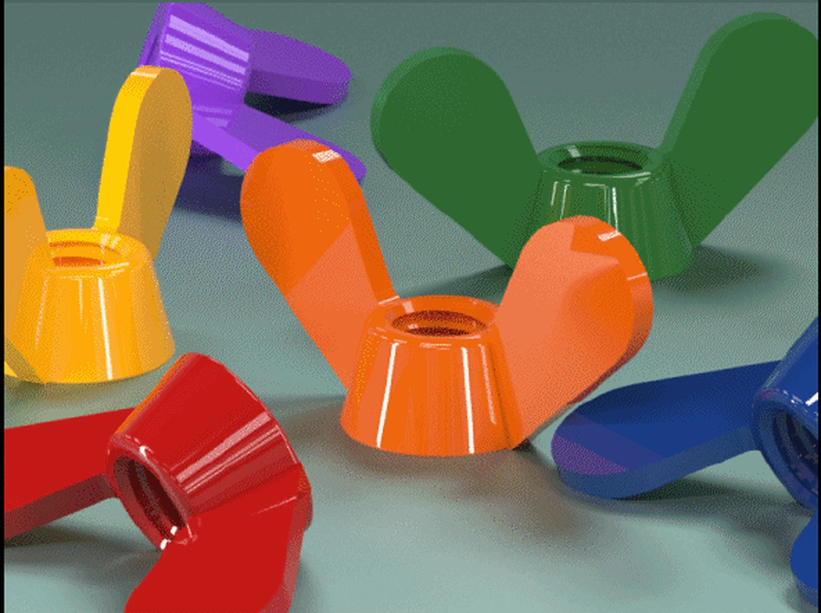 Wing nuts - DIN-315 – 3D Baskı Modeli