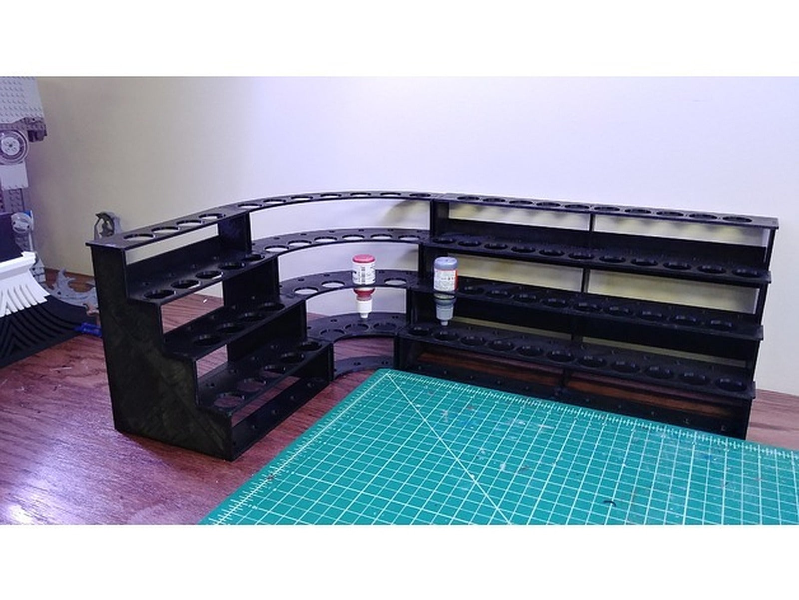 Modular Hobby Paint Rack-Large Straight (including large printer files) – 3D Baskı Modeli