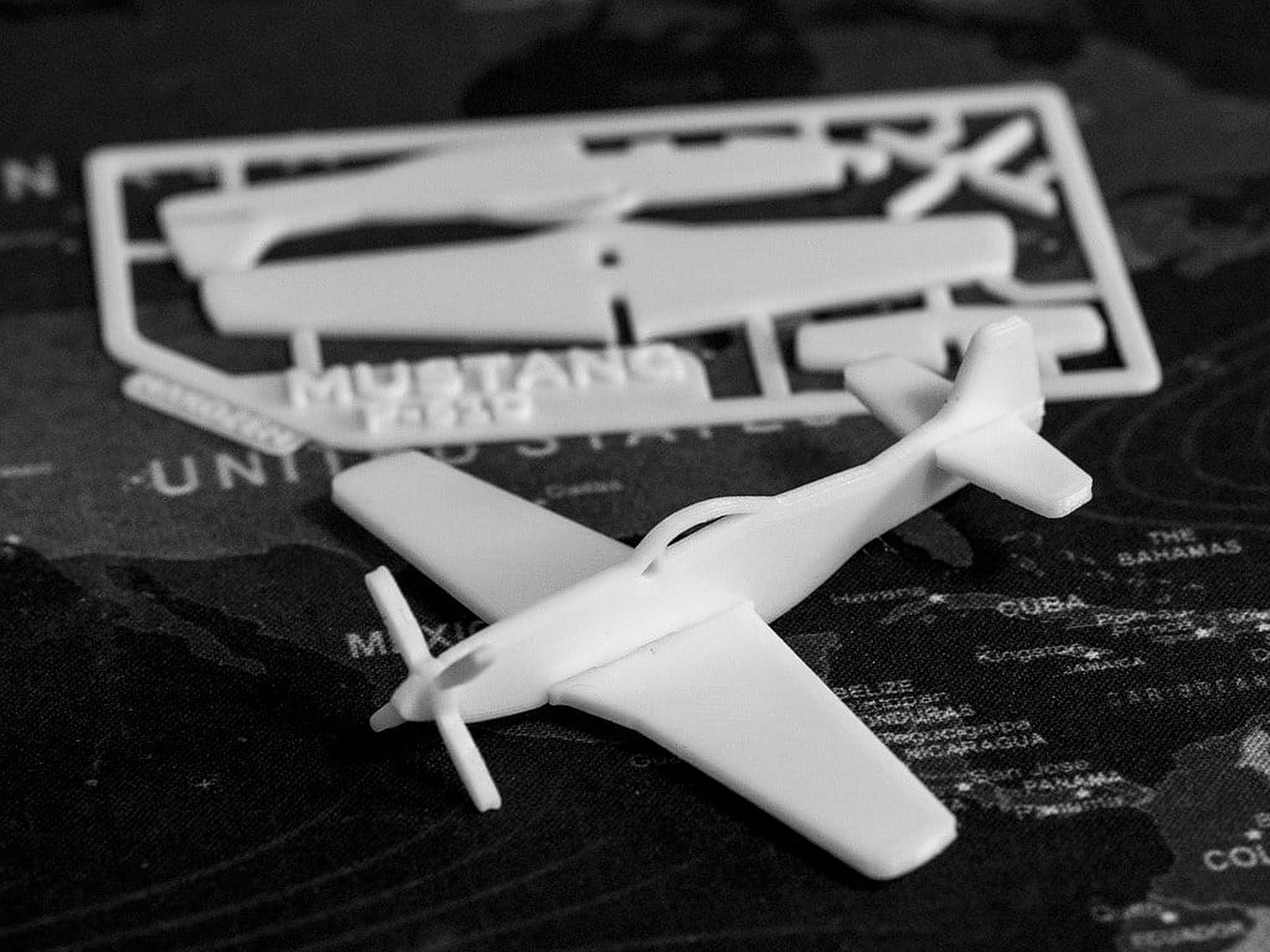 P-51D Mustang Kit Card – 3D Baskı Modeli