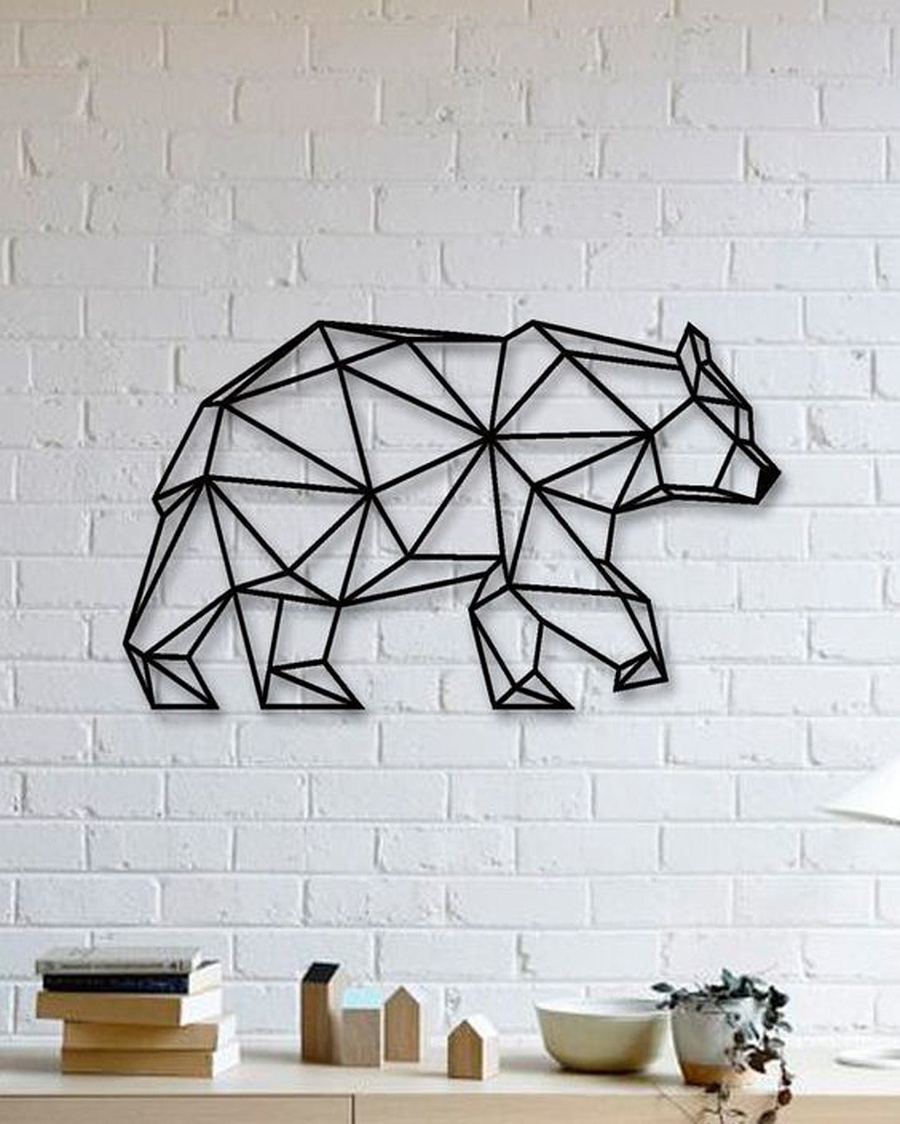 Bear Wall Sculpture 2D II – 3D Baskı Modeli