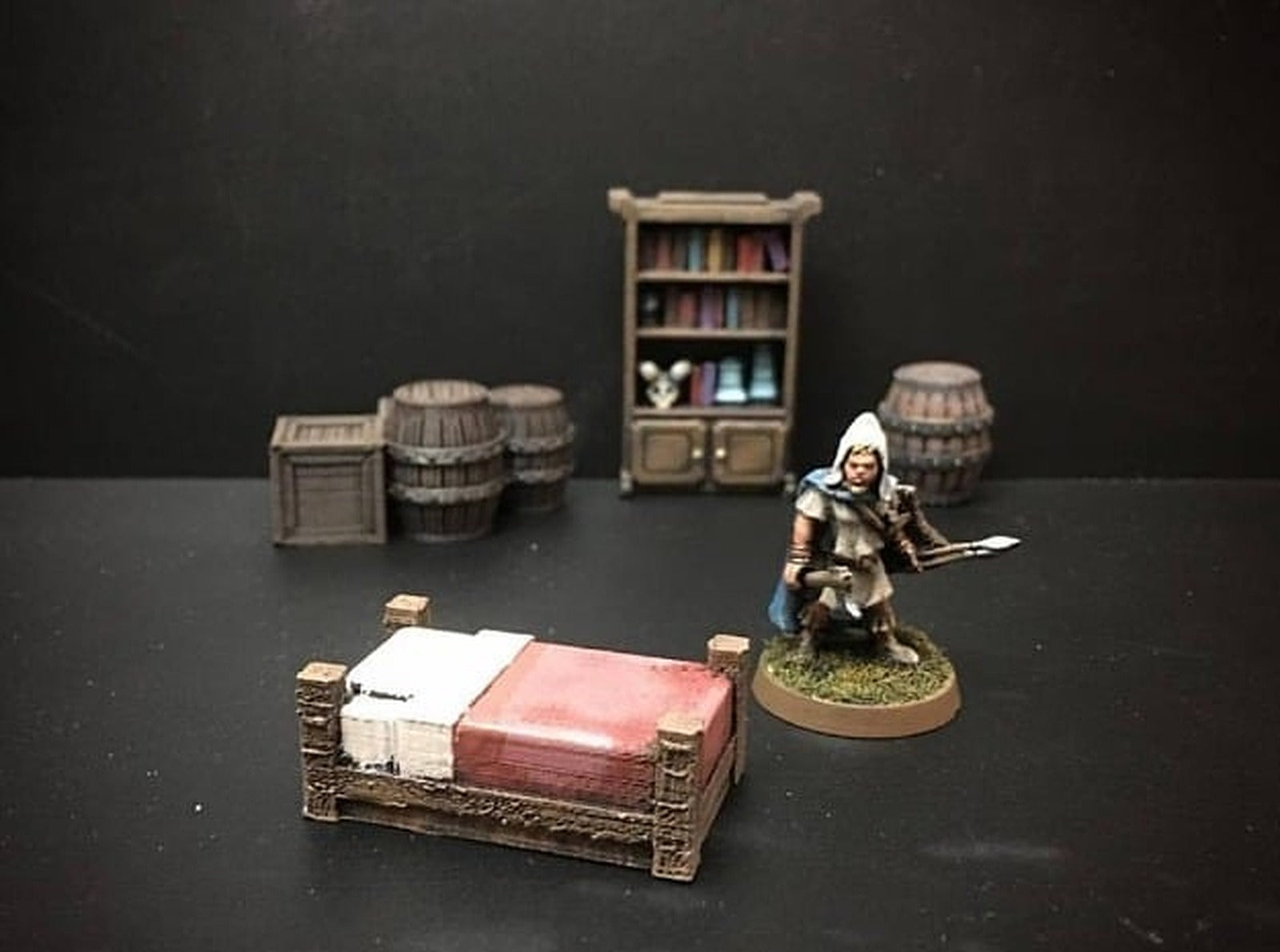 Delving Decor: Inn Bed (28mm/Heroic scale) – 3D Baskı Modeli