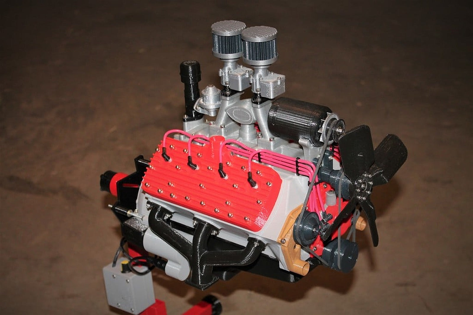 Ford Flat Head V8 Working Model Engine – 3D Baskı Modeli
