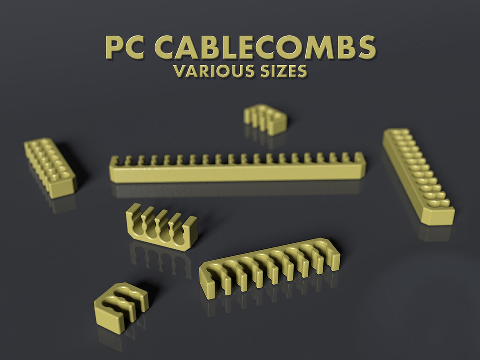 PC Cable Combs Cablecomb Cablecombs – 3D Baskı Modeli
