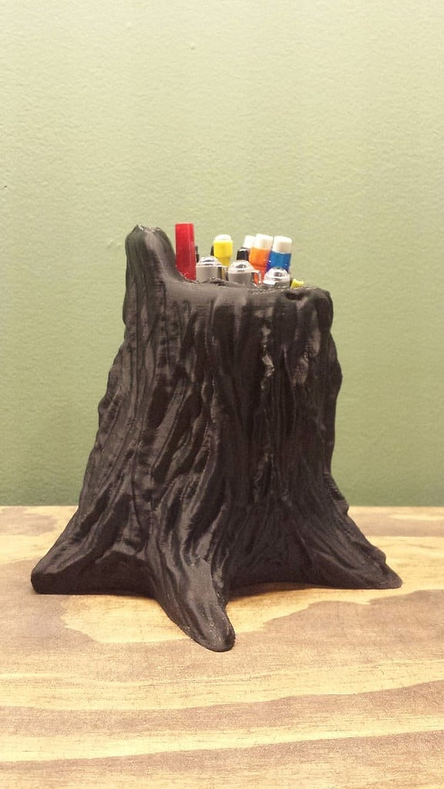 Tree Stump kurşun kalem stand – 3D Baskı Modeli