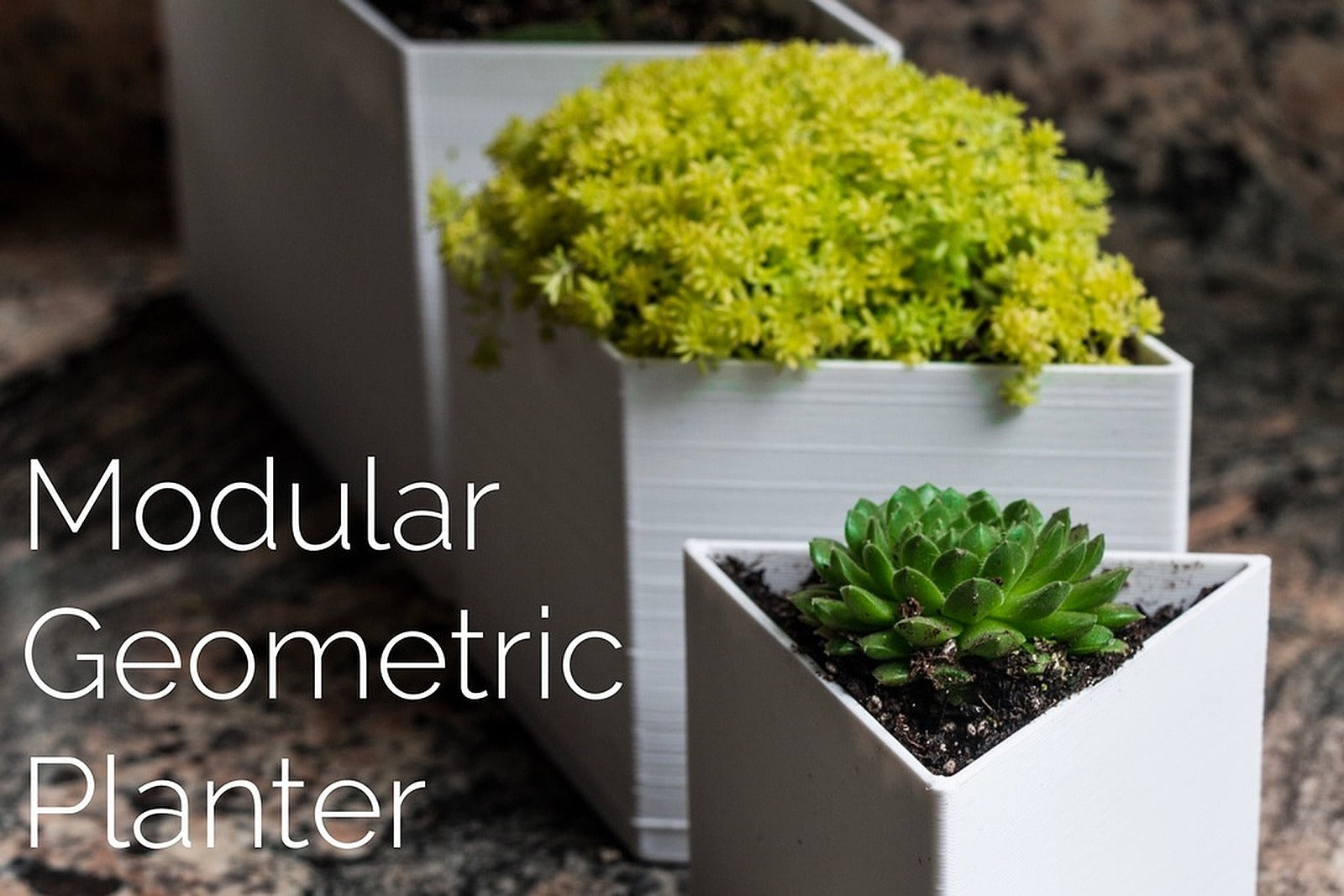 Modular Geometric saksı – 3D Baskı Modeli