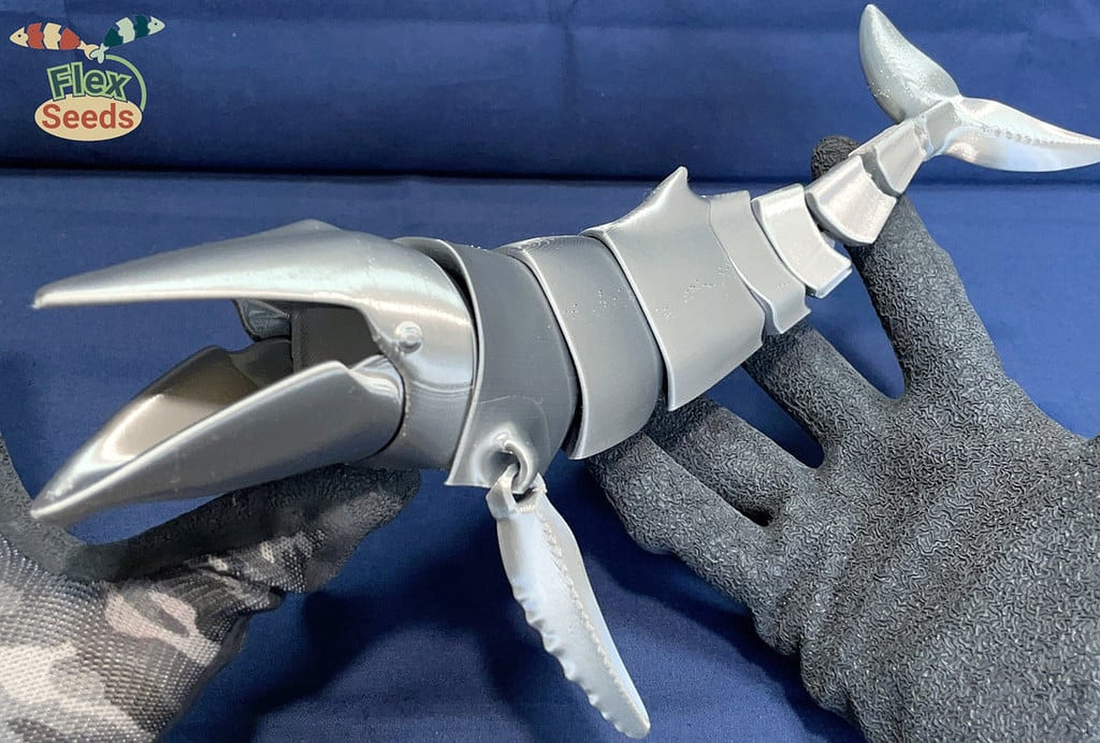 Flexi Humpback Whale - New Type(print-in-place) – 3D Baskı Modeli