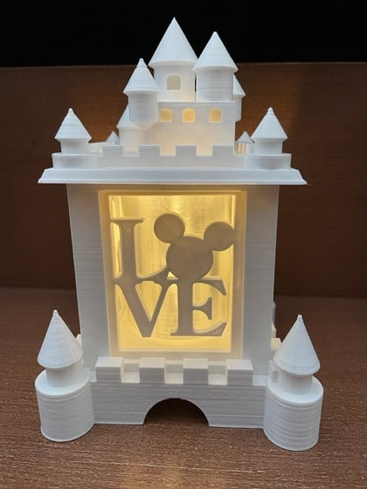 Disney Castle Holiday Tealight Lantern – 3D Baskı Modeli