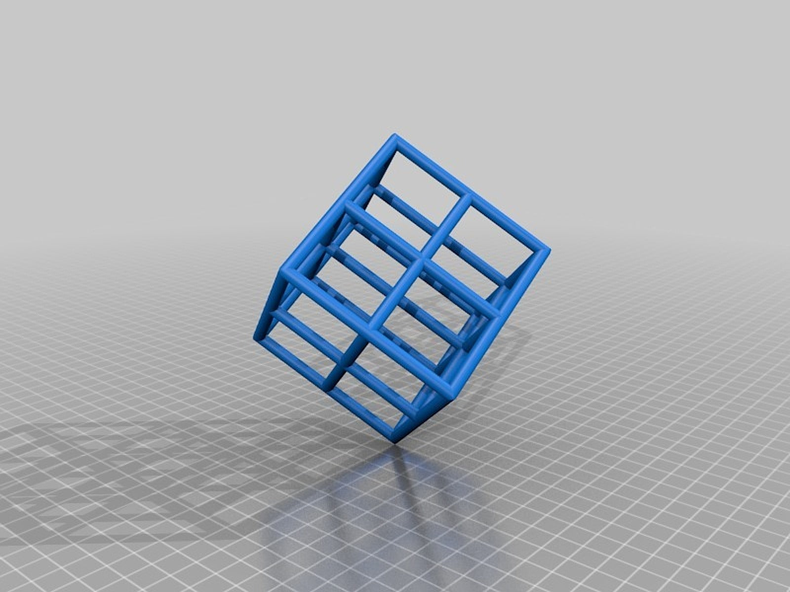 Lattice Cube 3D Printer Torture Test (Overhangs and Dual-Extrusion) – 3D Baskı Modeli