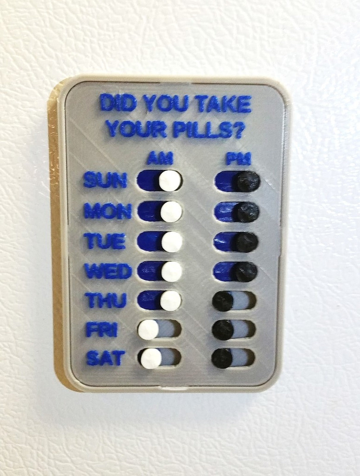 Slider Task Reminder V2 AM/PM – 3D Baskı Modeli