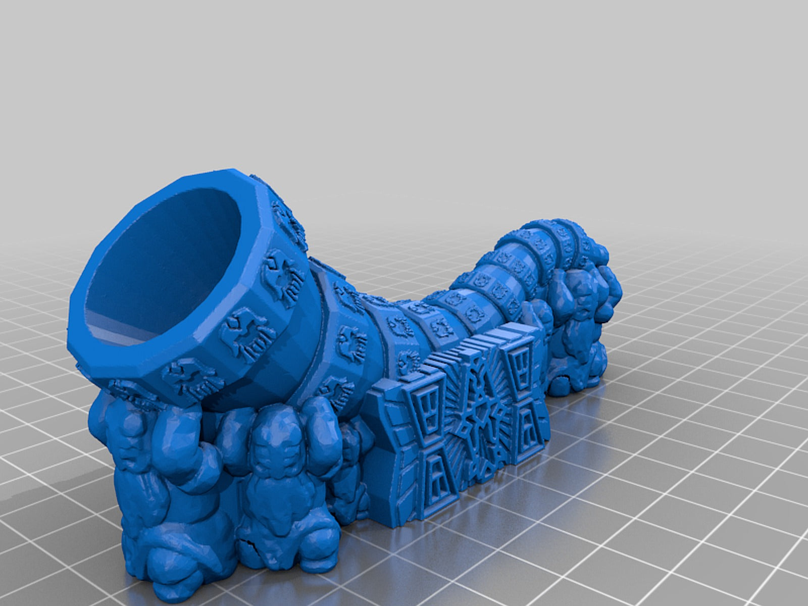 Delving Decor: Dwarven Great Horn (28mm/Heroic scale) – 3D Baskı Modeli