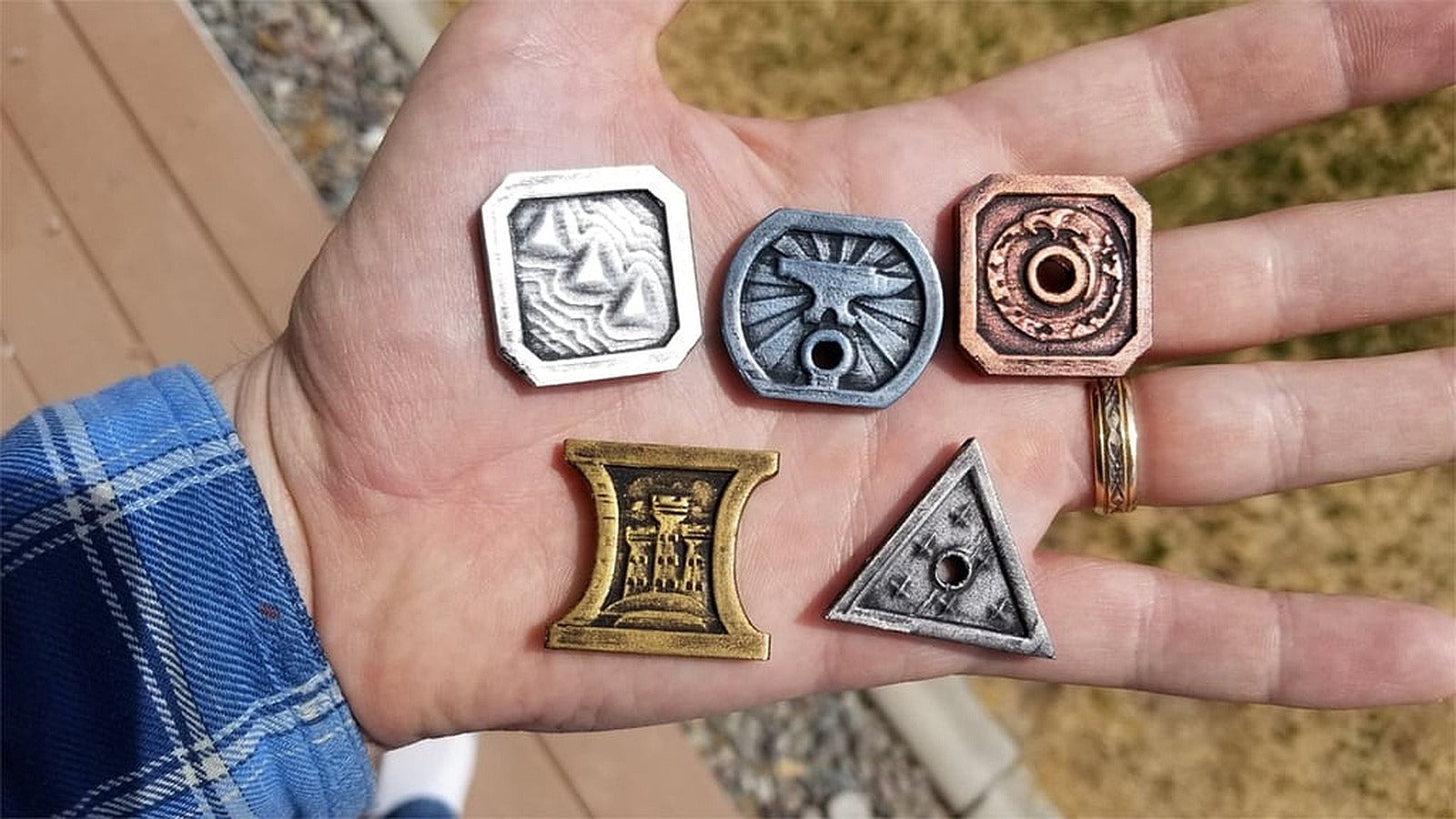 D&D Coins - Dungeons & Dragons - 5E Doublesided – 3D Baskı Modeli