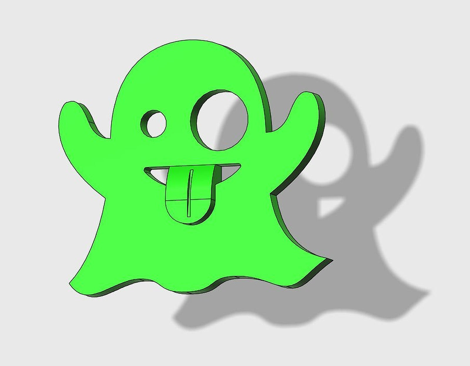 Ghost emoji – 3D Baskı Modeli