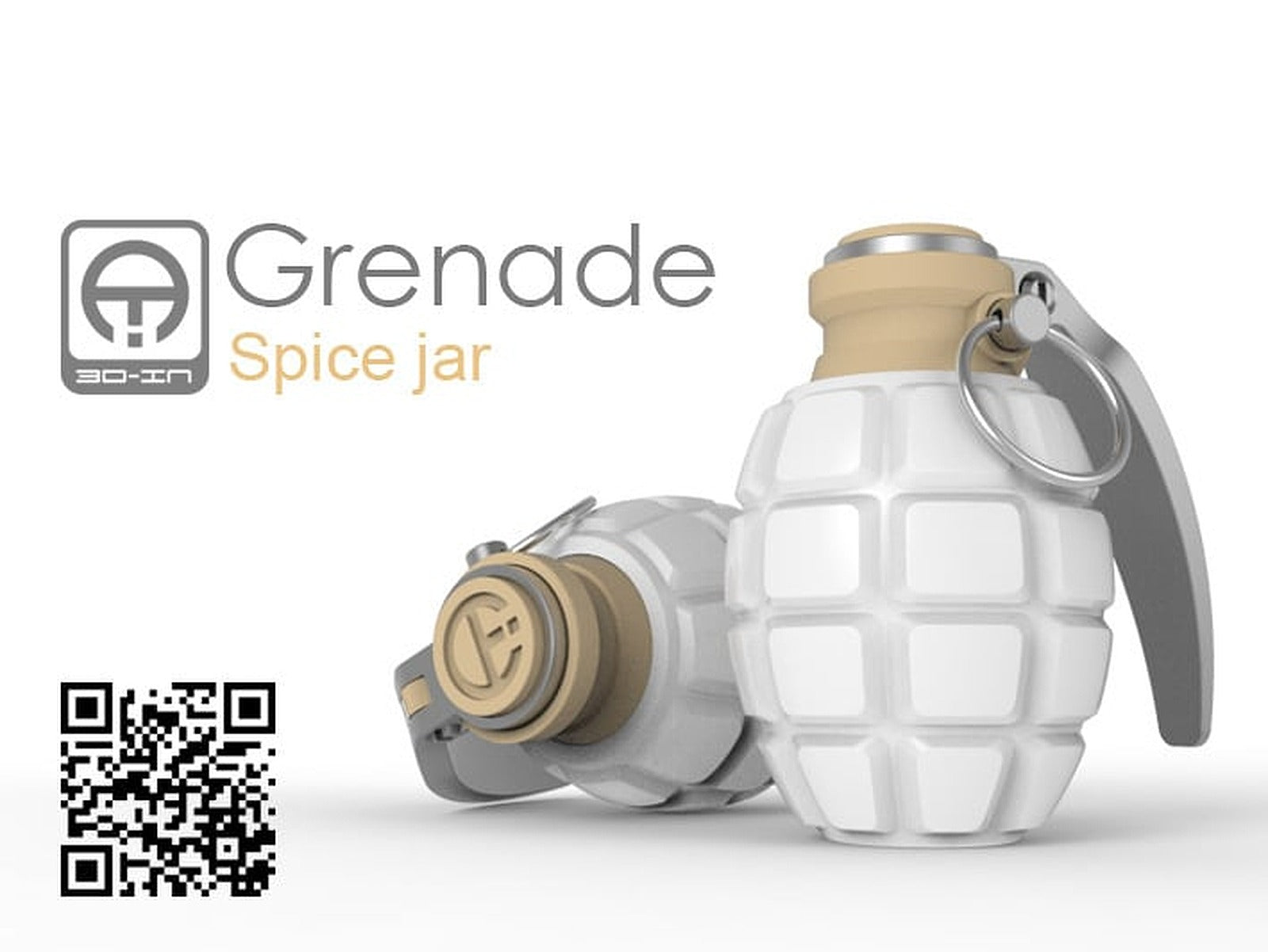 Grenade spice jar – 3D Baskı Modeli