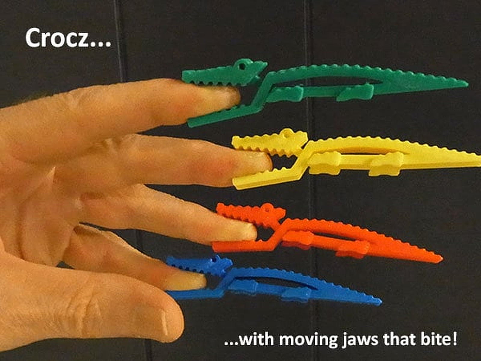 Crocz... Crocodile Clips / Clamps / Pegs with Moving Jaws – 3D Baskı Modeli